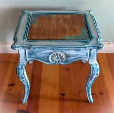 French Country End Table Shabby Chic Table In Distressed White Shabby Chic Dining Room Shabby Chic Room Shabby Chic Table