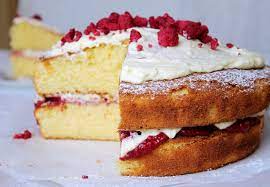 Rhubarb Raspberry Amp Vanilla Mascarpone Sponge Cake Recipe Chelseawinter Co Nz Sponge Cake Recipes Cake Recipes Delicious Cake Recipes
