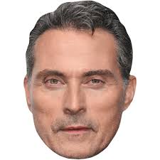 Rufus Sewell (Stubble) Big Head. Larger than life mask.