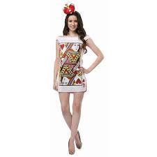 Scull king of hearts playing card costume. Queen Of Hearts Playing Card Costume Dress