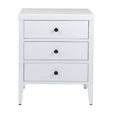 rushville 3 drawer nightstand table de nuit chambre