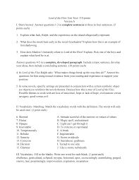 Https Witnymartinteachingportfolio Weebly Com Uploads 1 9 9 0 19908839 Lordoftheflies Unittest Pdf