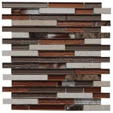 mozaiek tegel marmer glas 30x30 cm marmersoort emperador dark crema malaga kleur bruin wit creme geschikt voor badkamer toilet tegels mozaiek glas