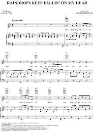 Raindrops keep fallin' on my head. Pin On Music Male