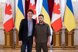 The people of Ukraine and Canada stand side by side in the struggle for  freedom against Russian tyranny - Volodymyr Zelenskyy following a meeting  with Justin Trudeau in Kyiv — Official website
