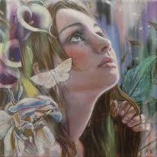 Visions by Lioba Brückner, in Kyle Davis's Fine Art Comic Art Gallery Room