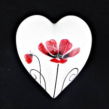 Maybe you would like to learn more about one of these? Keriblue Ceramics Large Wall Heart Poppy Keriblue Ceramics