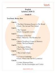 Students are advised to check out the complete syllabus. Cbse Syllabus For Class 8 English 2020 21