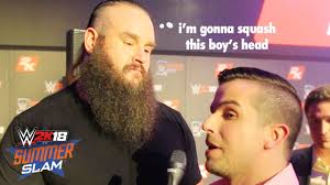 Chris Denker interviews BRAUN STROWMAN & WWE CHAMPION JINDER MAHAL!! (WWE  2K18 SummerSlam KickOff)