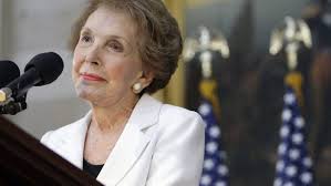 Former First Lady Nancy Reagan