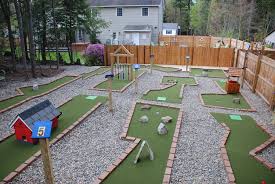 Set up the perfect shot from a location of three starting positions. Adirondack Colonial Spacious Elegant Private Mini Golf Course Warrensburg