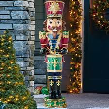 Christmas Sale Animated Musical Nutcracker With Drum Jiangoua Outdoor Christmas Decorations Nutcracker Christmas Outdoor Christmas