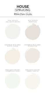 Aesthetic white is an off white on walls, it has some warmth but also has . Our Favorite White Paint Colors House Sprucing