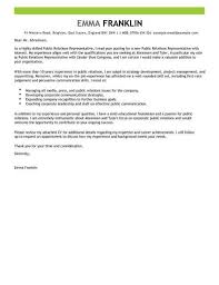 Public Relations Cover Letter Template Cover Letter Templates Examples