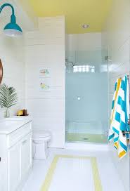 Designing a kid's bathroom could also be tough at times. 12 Inspiring Walk In Showers For Small Bathrooms Hunker Kids Bathroom Colors Bathroom Decor Colors Small Bathroom