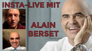 The latest tweets from @alain_berset Insta Live Mit Bundersrat Alain Berset Youtube