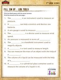 Find by title or description… search reset. Fill Em Up Lab Tools Science Worksheet For 4th Grade Sod