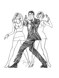 With dwayne johnson, kevin hart, jack black, karen gillan. Illustrated 007 The Art Of James Bond Licence To Kill Concept Art By Tom Jung