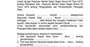 Beriktu contoh surat pemberhentian kerja atau surat pemutusan hubungan kerja untuk karyawan kontrak, karyawan tetap yang tidak diperpanjang. Contoh Surat Pemberhentian Perangkat Desa Terbaru Media Desa