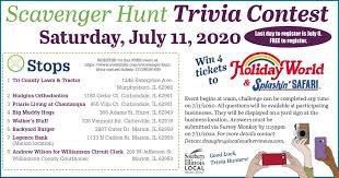 Please, try to prove me wrong i dare you. Carbondale Times Want A Fun Free Activity To Do This Weekend You Could Win A 4 Pack Of Tickets To Holiday World Splashing Safari Join Our Scavenger Hunt Trivia Contest