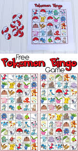 Free Bingo Games To Play Free Pokemon Bingo Game Printable Pokemon Themed Party Pokemon Birthday Party Pokemon Party Games
