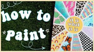 These hacks will help you make beautiful creati. Paint With Me Quarantine Edition Easy Aesthetic Painting Ideas To Try When You Re Bored Youtube