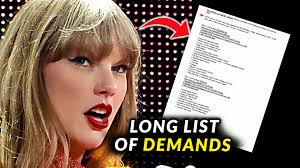 Taylor Swift's 'Ridiculous' Eras Tour List of Demands LEAKED #taylorswift  #swiftie