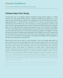 The lunar new year has long been a big and profitable time for the chinese movie industry. Chinese New Year Celebration Free Essay Example