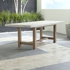 Outdoor Dining Tables Crate And Barrel In 2020 Dining Table Concrete Dining Table Outdoor Remodel