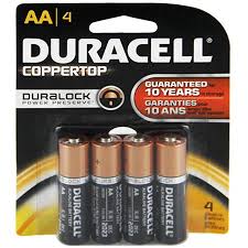 Duracell Batteries 4 Aa Size Batteries