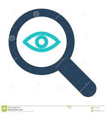 Magnifying Glass Icon With Research Sign Magnifying Glass Icon And Explore Find Inspect Symbol Stock Vector Illustration Of Tool Research 112118425