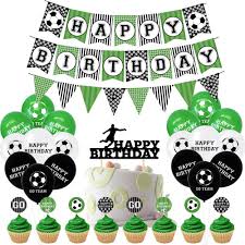 End of year sports parties are pretty common and if you have a soccer loving kid, a birthday would be super fun! Football Soccer Theme Party Decorations For Kids Birthday Party Event Festive Party Supplies Shopee Philippines