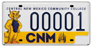 I have always loved the look of the new mexico license plate. Cnm Collegiate License Plate Cnm