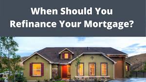 You know your comfort level and how much debt to take on. When Should You Refinance Your Mortgage Youtube