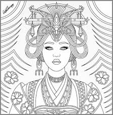 Indeed, coloring books are selling well in the adult market. Asian Beauty Coloring Page Coloring Books Coloring Pages Adult Coloring Home