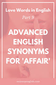 Relationship / relationships on thesaurus.com. Love Words In English Part 9 Affair Synonyms In English Nextstepenglish Com