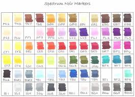 spectrum noir color chart by happy stamper cards and paper