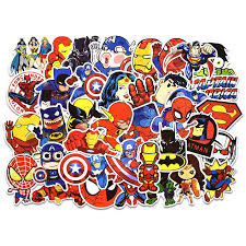 50pcs Super Hero Stickers Marvel Graffiti The Avengers