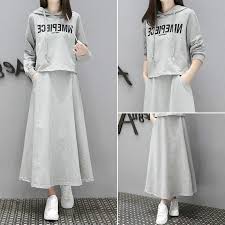 Maybe you would like to learn more about one of these? Spring Long Sweater Women S Skirt Casual Korean Fashion Loose Thin Two Piece Suit Tide Buy At A Low Prices On Joom E Commerce Platform