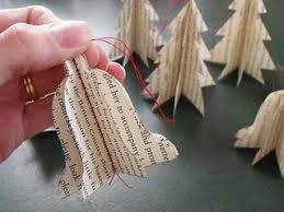 Darling Petunia Book Page Ornament Tutorial Diy Christmas Ornaments Diy Christmas Ornaments Easy Easy Christmas Diy