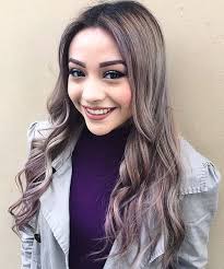 Searching for a new style for your brown tresses and wish to follow trends? Sleek Wavy Long And Sexy Ash Brown Hair Grey Highlights Askhairstyles