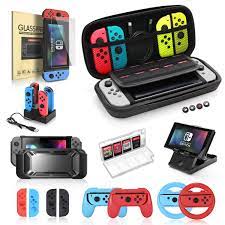 Free shipping eligible free shipping eligible. Nintendo Switch Accessories Bundle 19 In 1 Essential Kit Compatible For Switch Games Includes Joy Con Steering Wheel Controller Grip Screen Protector Charging Dock Carrying Case And Playstand Amazon Com Au Video Games