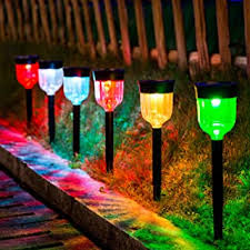 Amazon Com Landscape Path Lights Multi Color Path Lights Landscape Lighting Tools Home Improvement