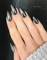 Almond Black And Red Ombre Nails Amazing Almond Black Chrome Nails Black Chrome Nails Red Chrome Nails Gold Chrome Nails