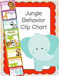 Behavior Clip Chart Behavior Management Jungle Animals 4