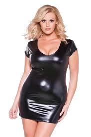Our Most Popular Wet Look Dress Is Now Available In A Plus Size Plussizedresses Plussizefashion Plussize Vestidos Con Mangas Moda Moda Para Mujer