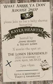 Baby Shower Invitation Pirates Jolly Roger Treasure Map Surprise Baby Shower Baby Shower Invitation Wording Baby Shower Gifts