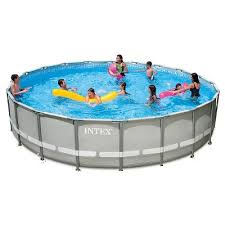 Rectangle pools have made a huge comeback, and it is easy to see why. Intex 20 X 52 Ultra Frame Above Ground Pool With Filter Pump Target Inventory Checker Brickseek