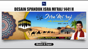 Contoh poster isra mi'raj 2021. Desain Spanduk Isra Mi Raj 1441h 2020 Dengan Photoshop Banner Design Youtube