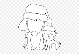 Puppy in a christmas gift box clipart vectorby dazdraperma12/1,688. Dog Black And White Black And White Christmas Dog Cat Dog Christmas Clipart Black And White Free Transparent Png Clipart Images Download